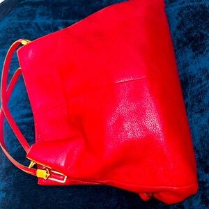 HP.  Coach Madison Red leather bag